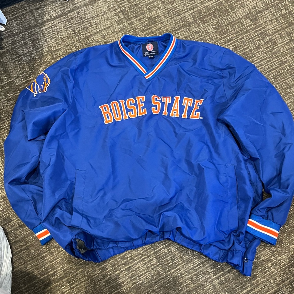 Blue Boise State Bomber Jacket